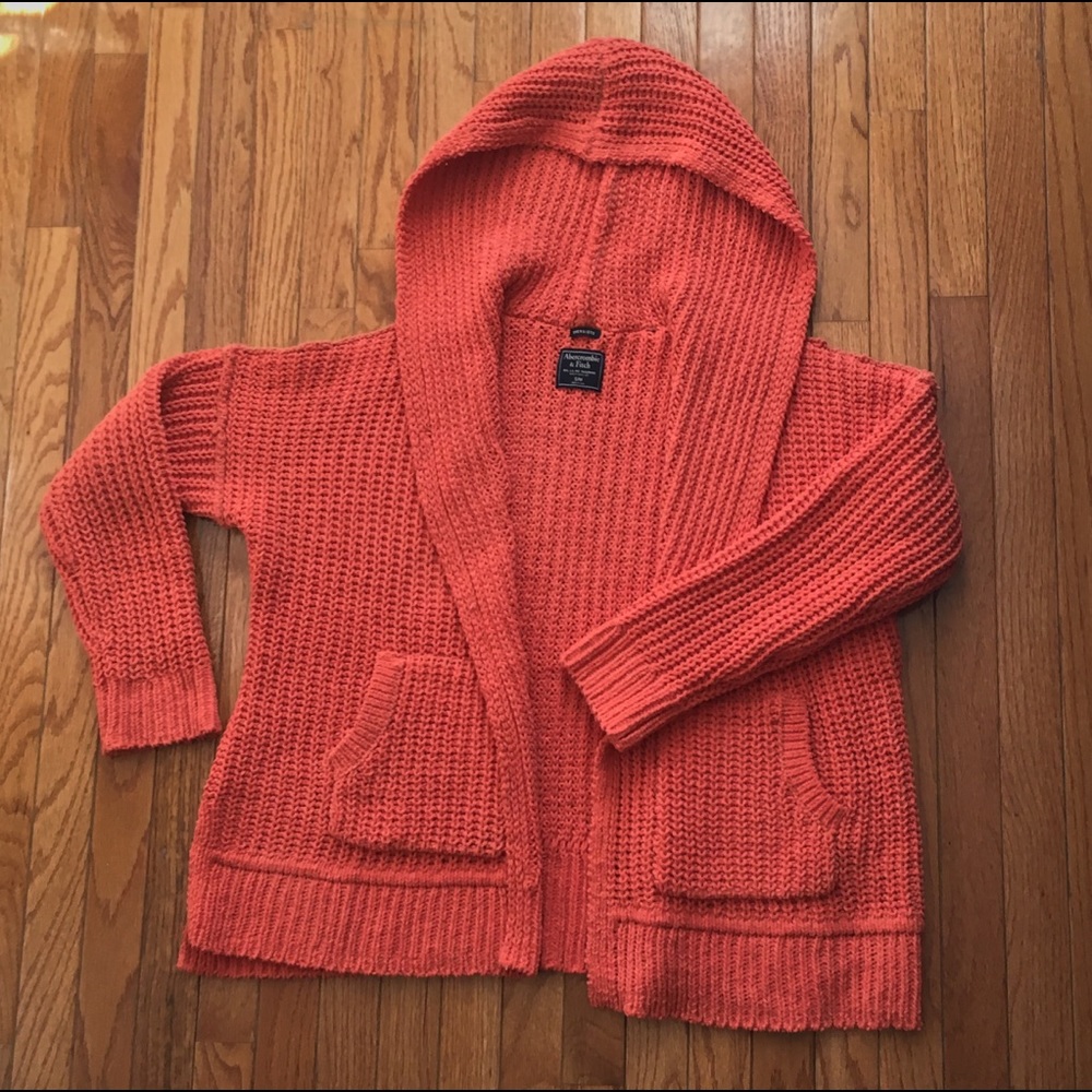 Oversized Orange Cardigan